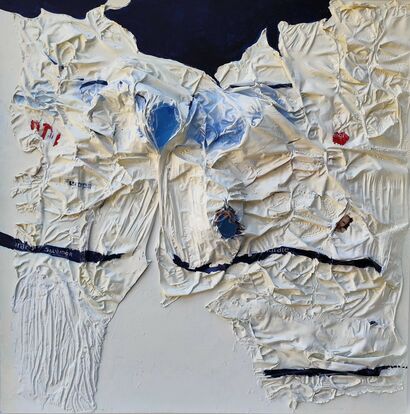 Melting of polar ice n. 2 / Disgelo 2 - a Paint Artowrk by Nives Salvador